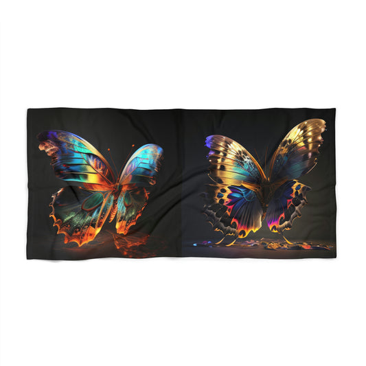 Beach Towel Colorful Butterfly Fluttering 2 Pack