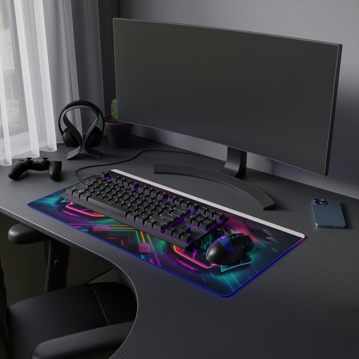 LED Gaming Mouse Pad Gaming Mouse 4