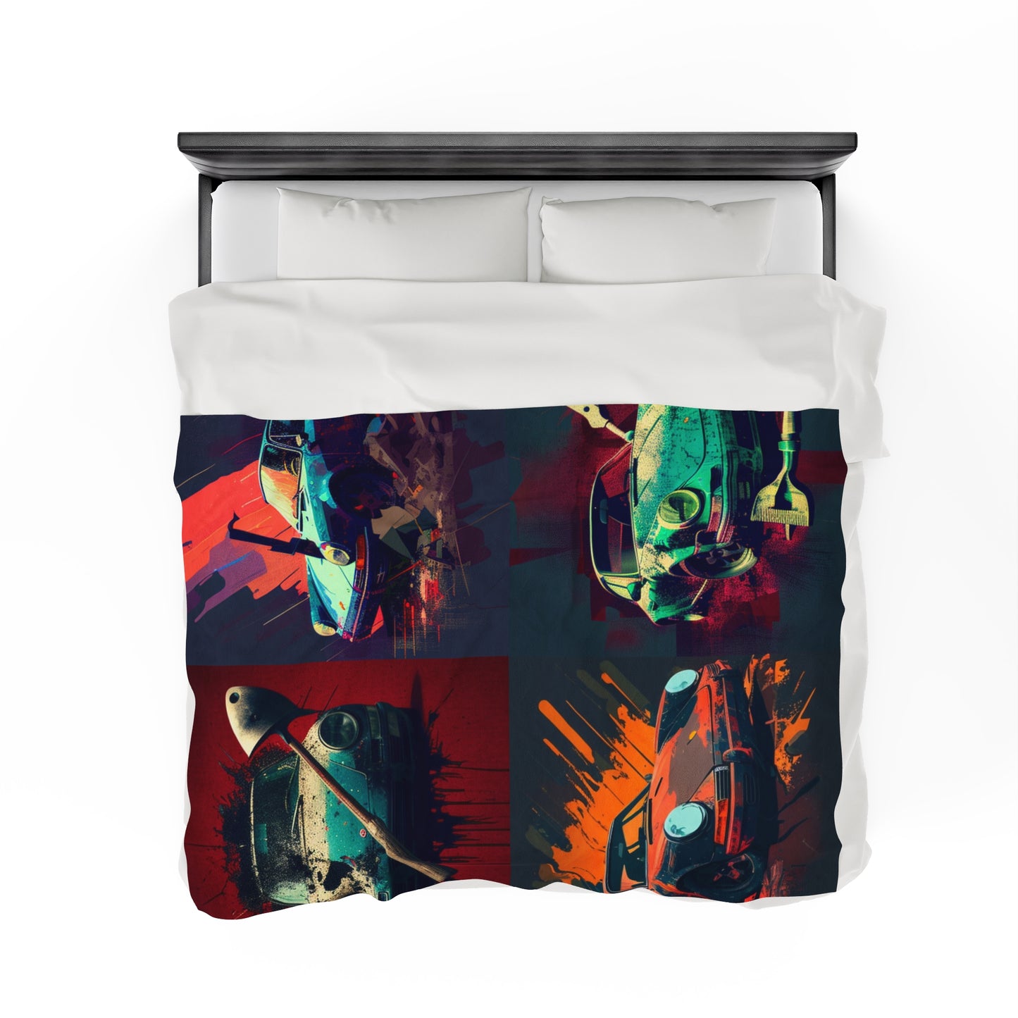 Velveteen Plush Blanket Porsche Abstract 5