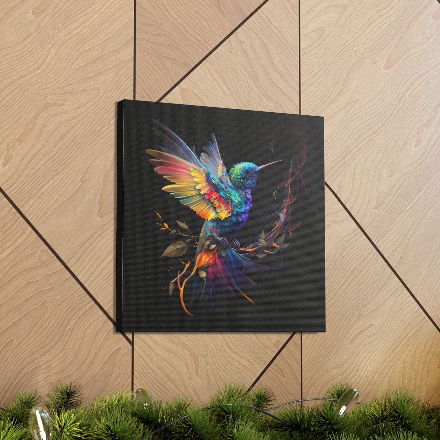 Colorful hummingbird flair