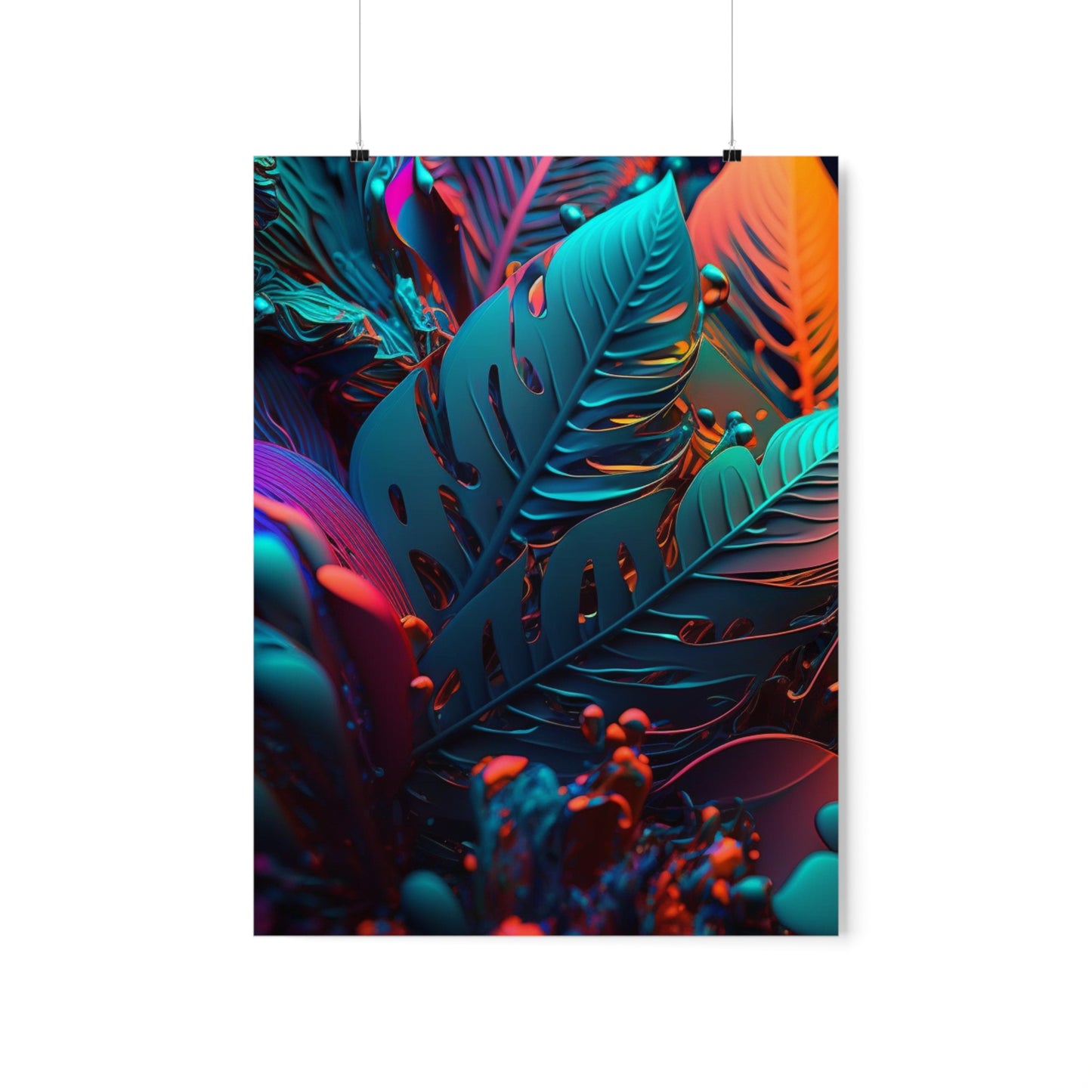 Premium Matte Vertical Posters Macro Florescent 1