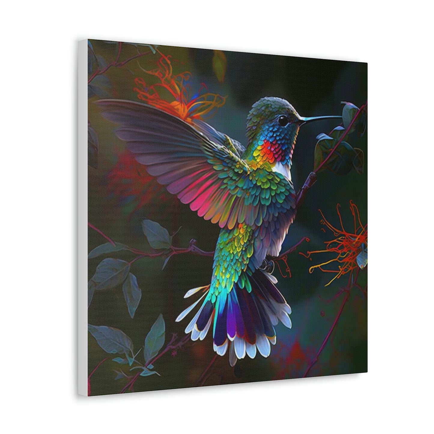 Colorful hummingbird bright
