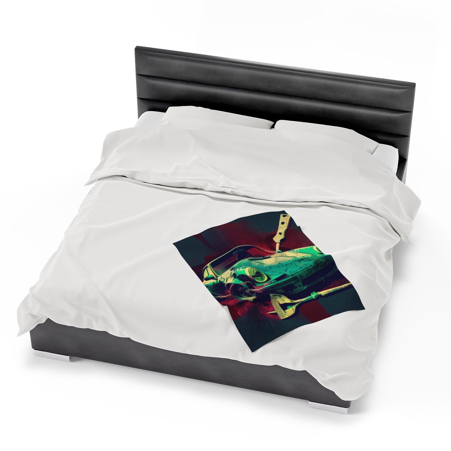 Velveteen Plush Blanket Porsche Abstract 4