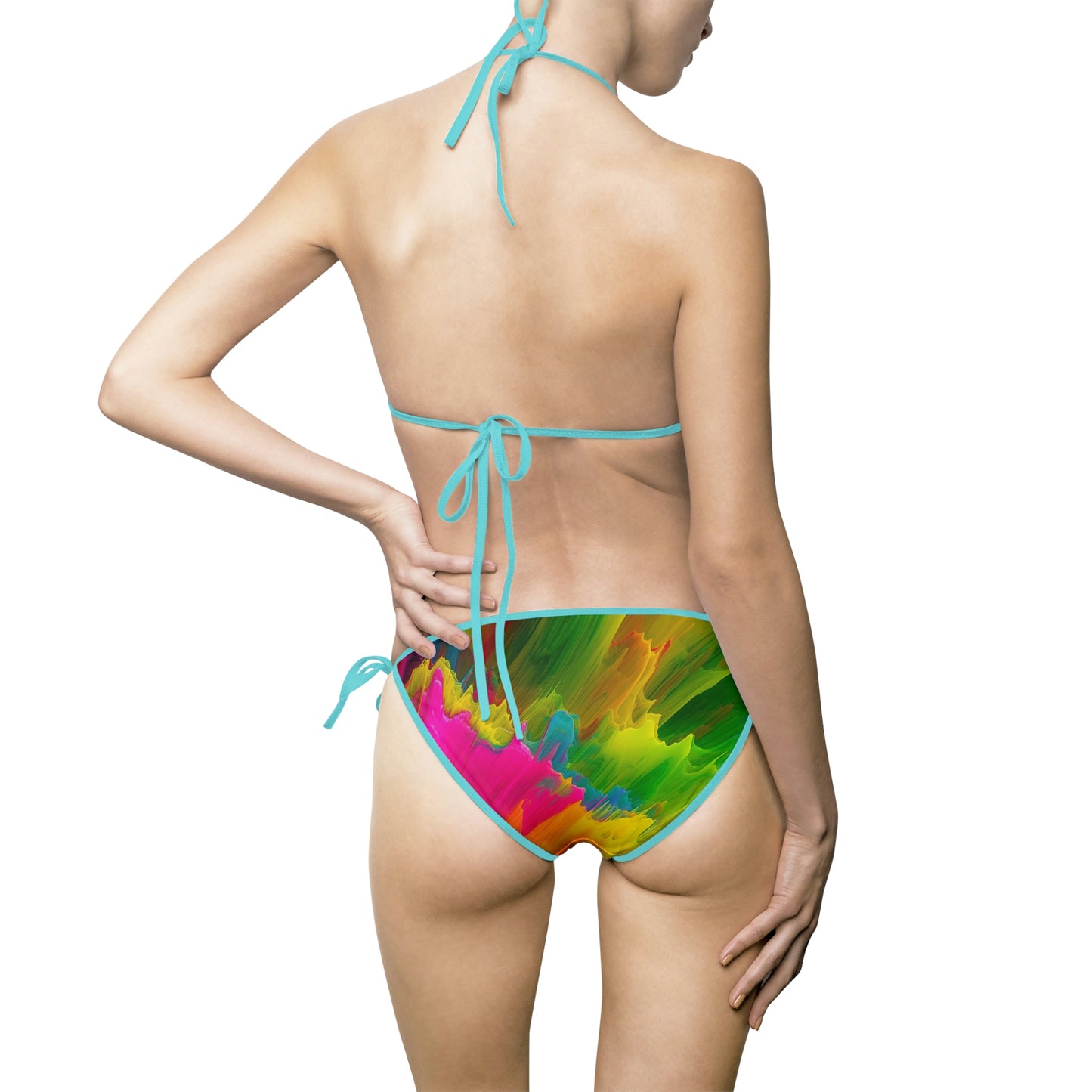 Women's Bikini Swimsuit (AOP) neon fusion 1