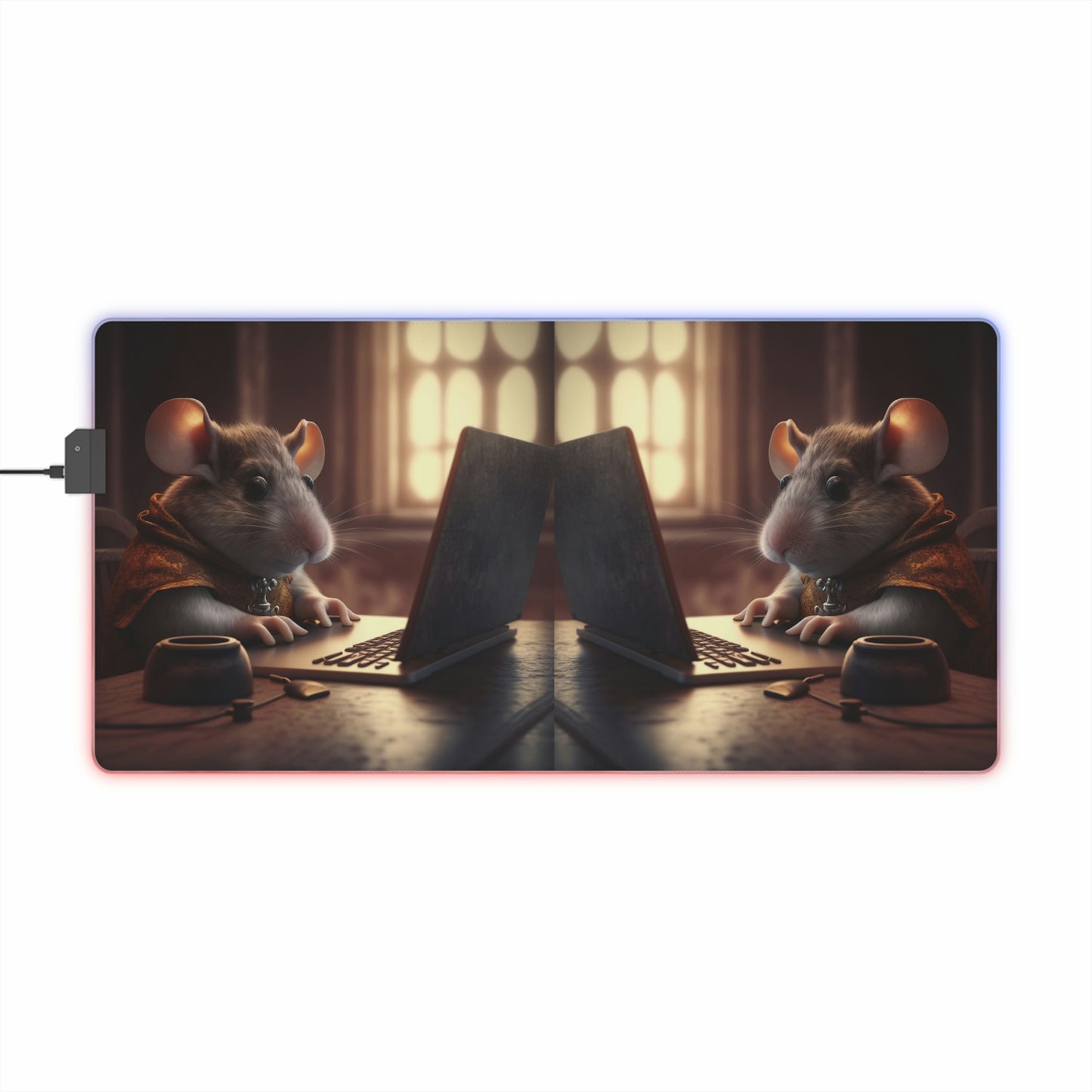 LED Gaming Mouse Pad PC Mouse 4