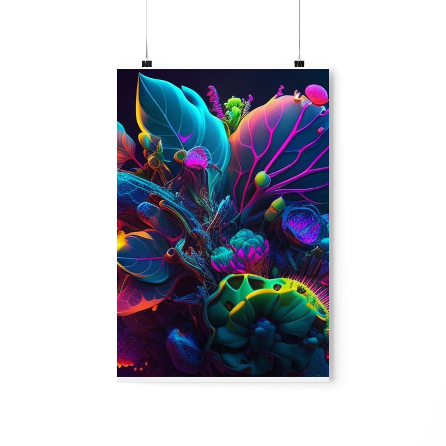 Premium Matte Vertical Posters Macro Coral Reef 3