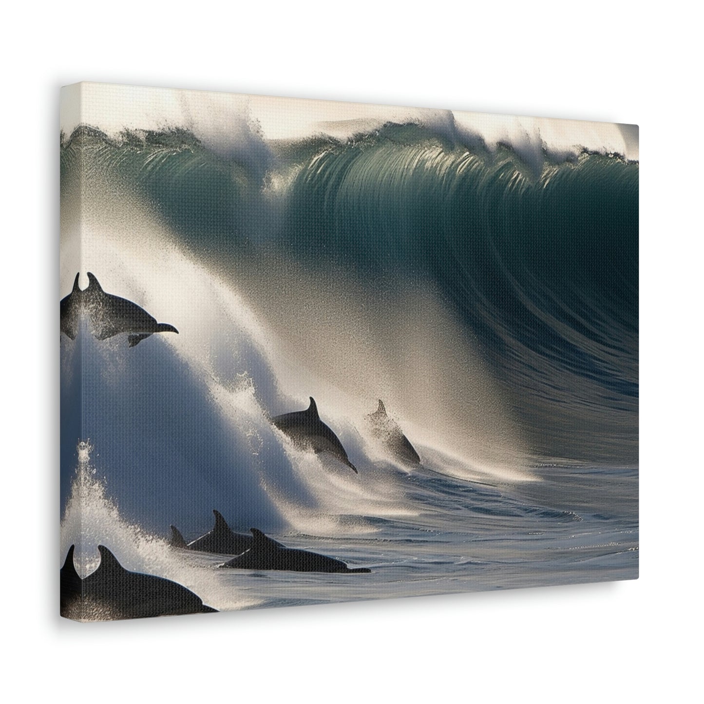 Canvas Gallery Wraps Dolphin Wave 2