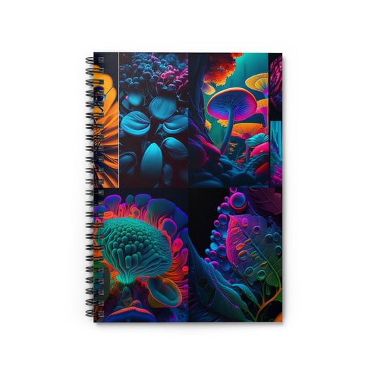 Spiral Notebook - Ruled Line Macro Reef Florescent 5