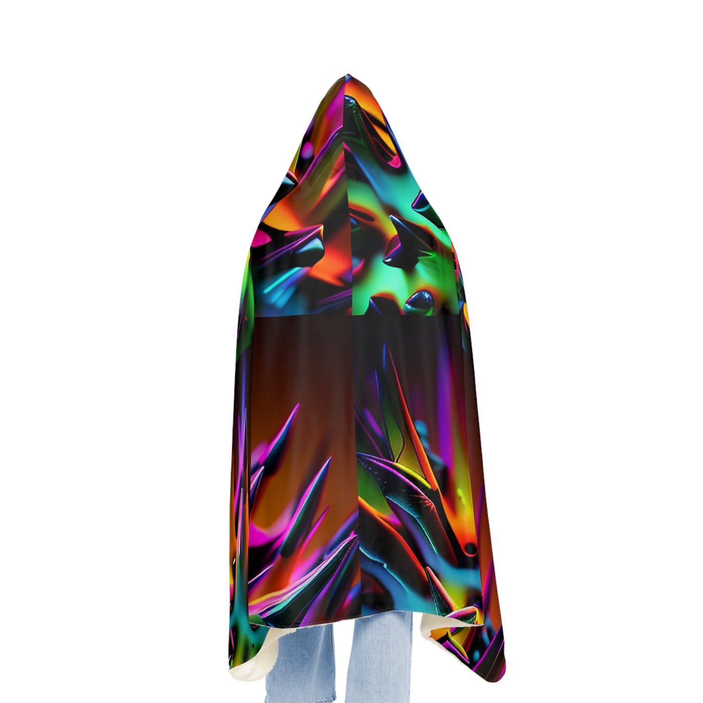 Snuggle Blanket Macro Neon Spike
