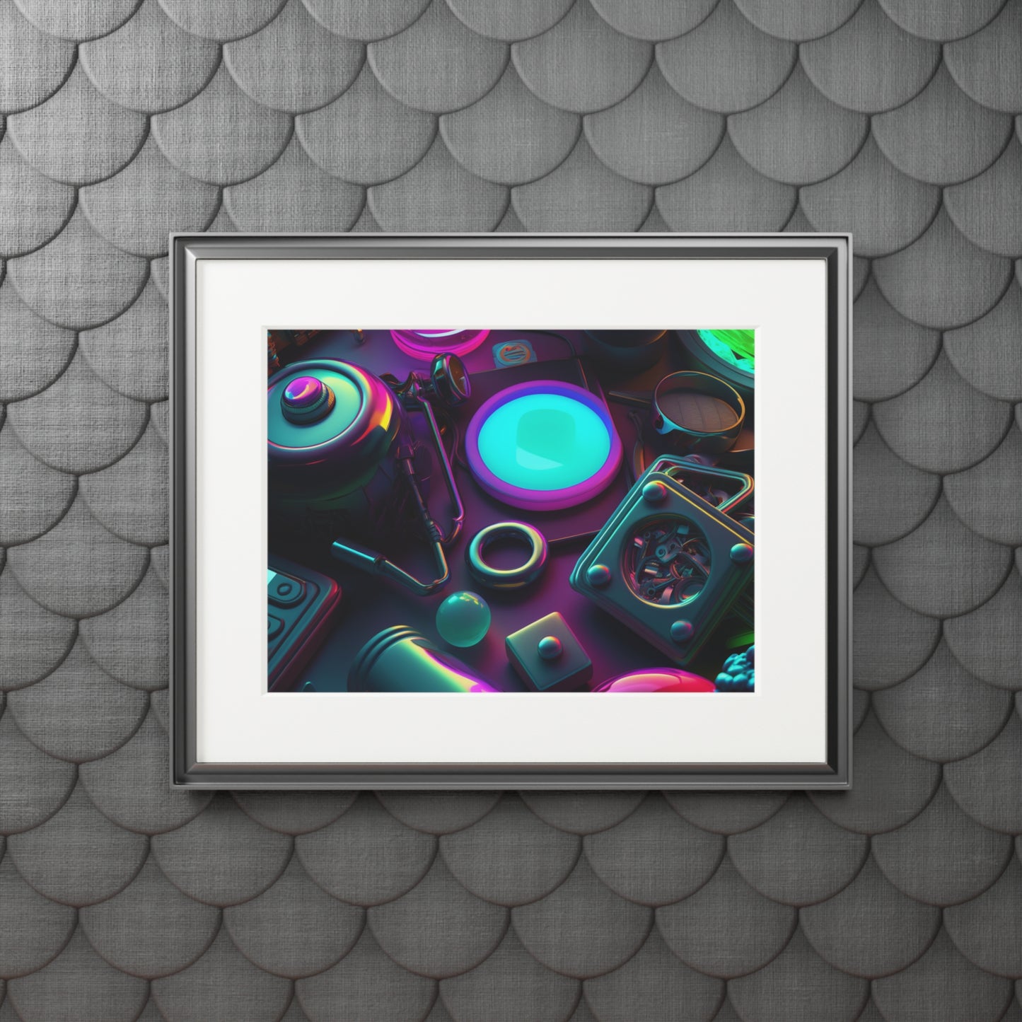 Fine Art Prints (Passepartout Paper Frame) Neon Glow 4