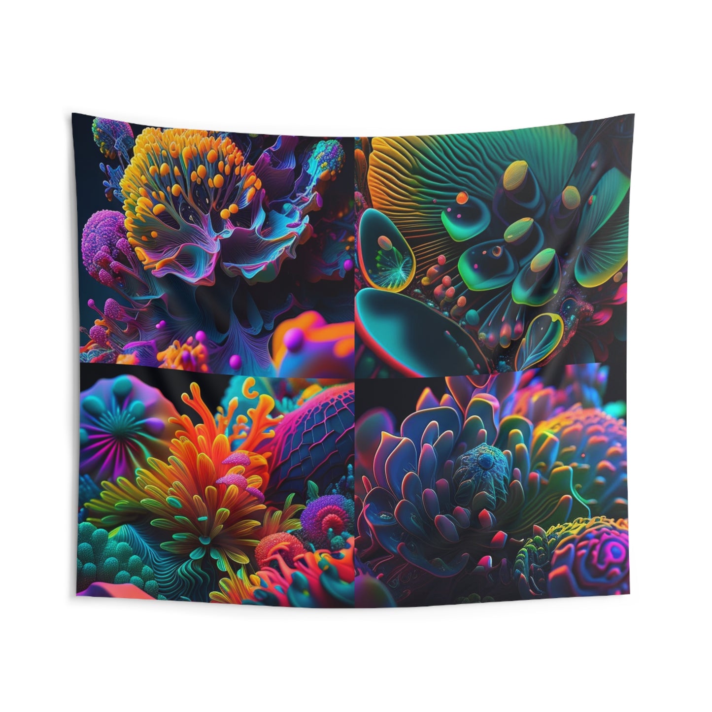 Indoor Wall Tapestries Ocean Life Macro 5