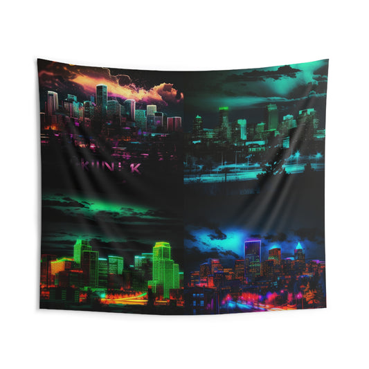 Indoor Wall Tapestries Neon Denver