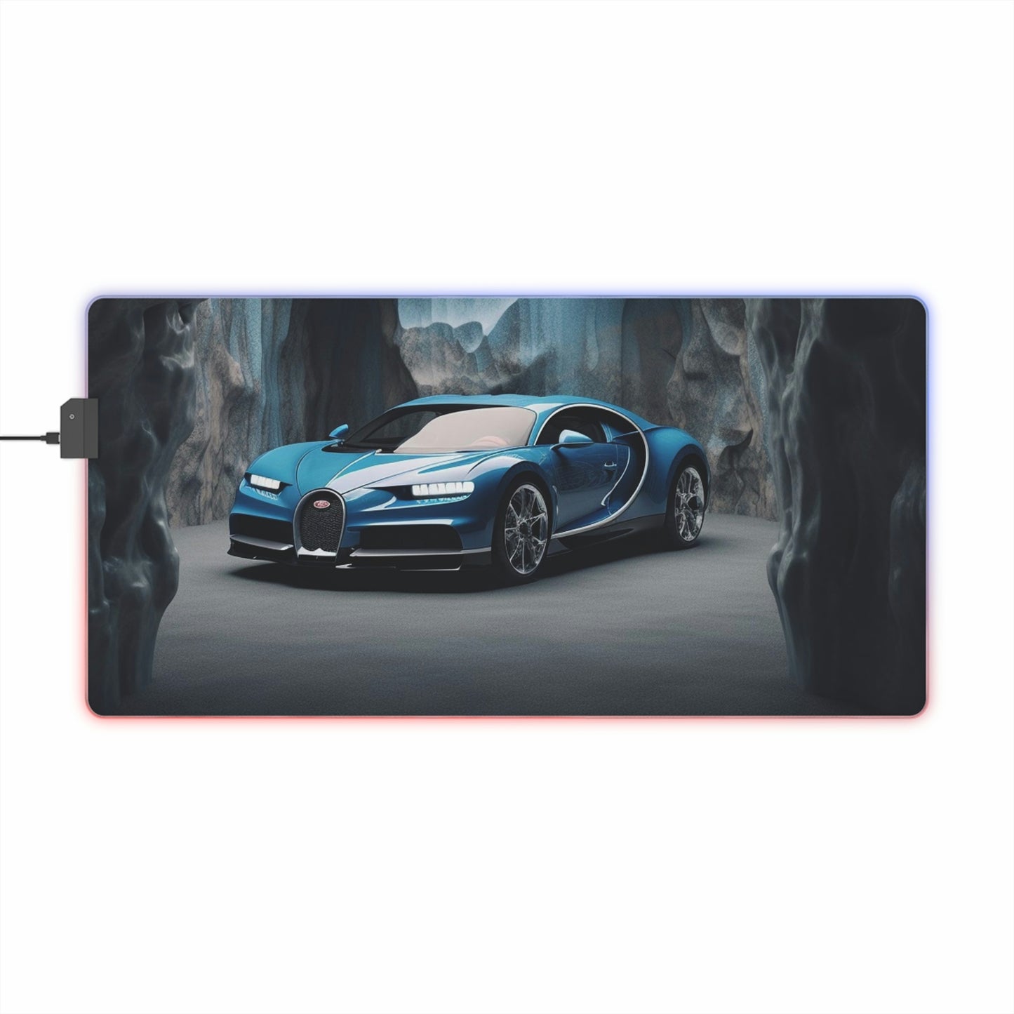LED Gaming Mouse Pad Bugatti Real Look 2
