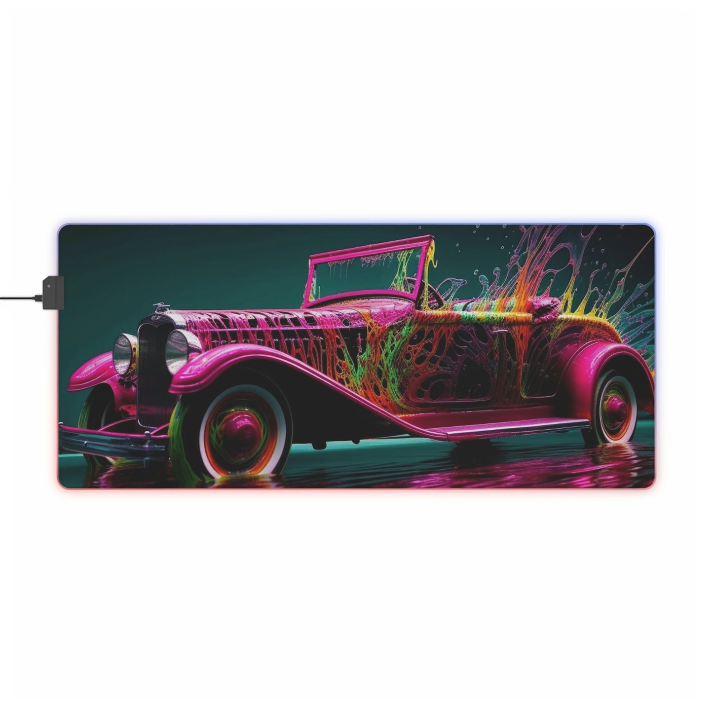 LED Gaming Mouse Pad Hotrod Water 4