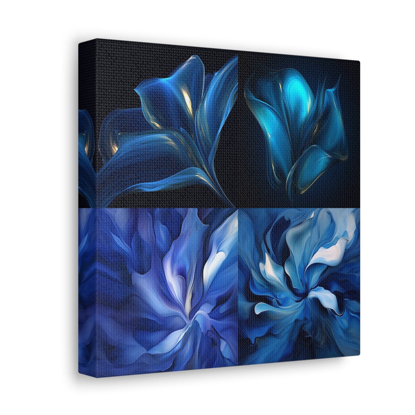 Canvas Gallery Wraps Abstract Blue Tulip 5