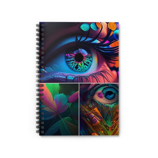 Spiral Notebook - Ruled Line Neon Florescent Glow 3