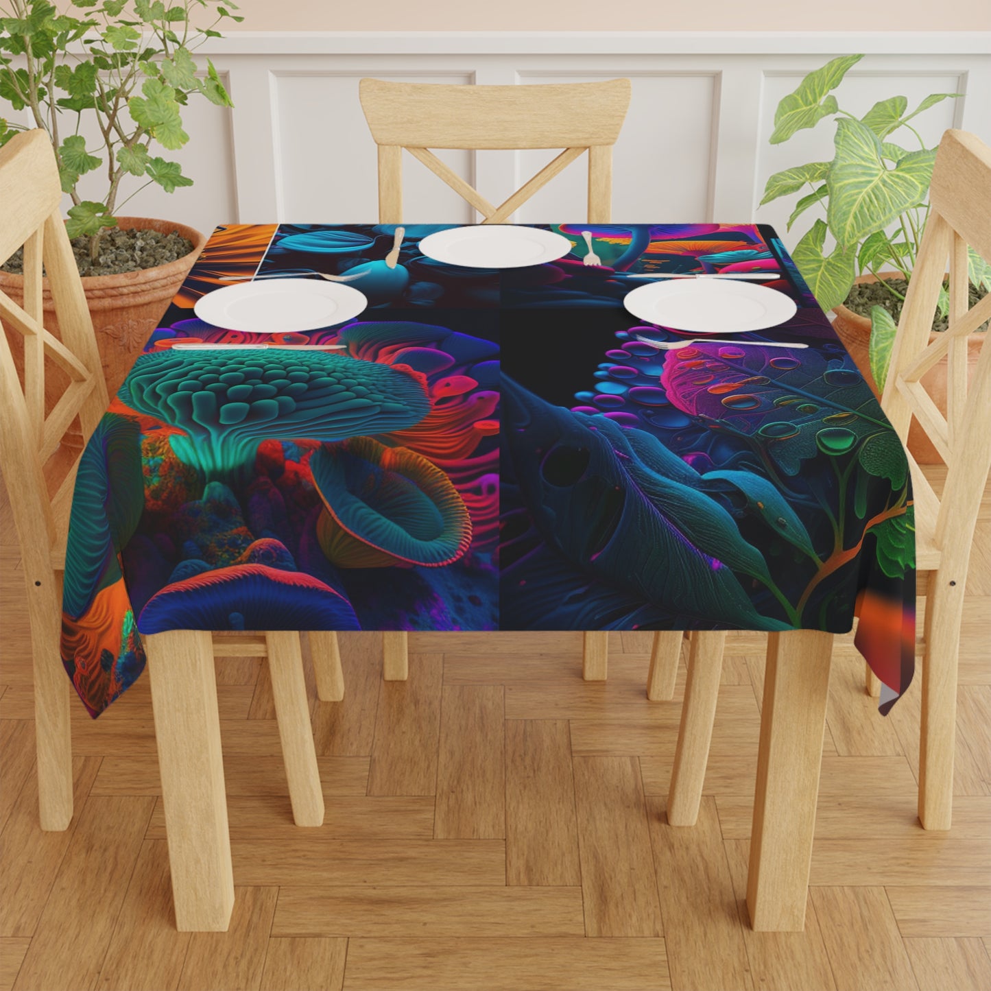 Tablecloth Macro Reef Florescent 5