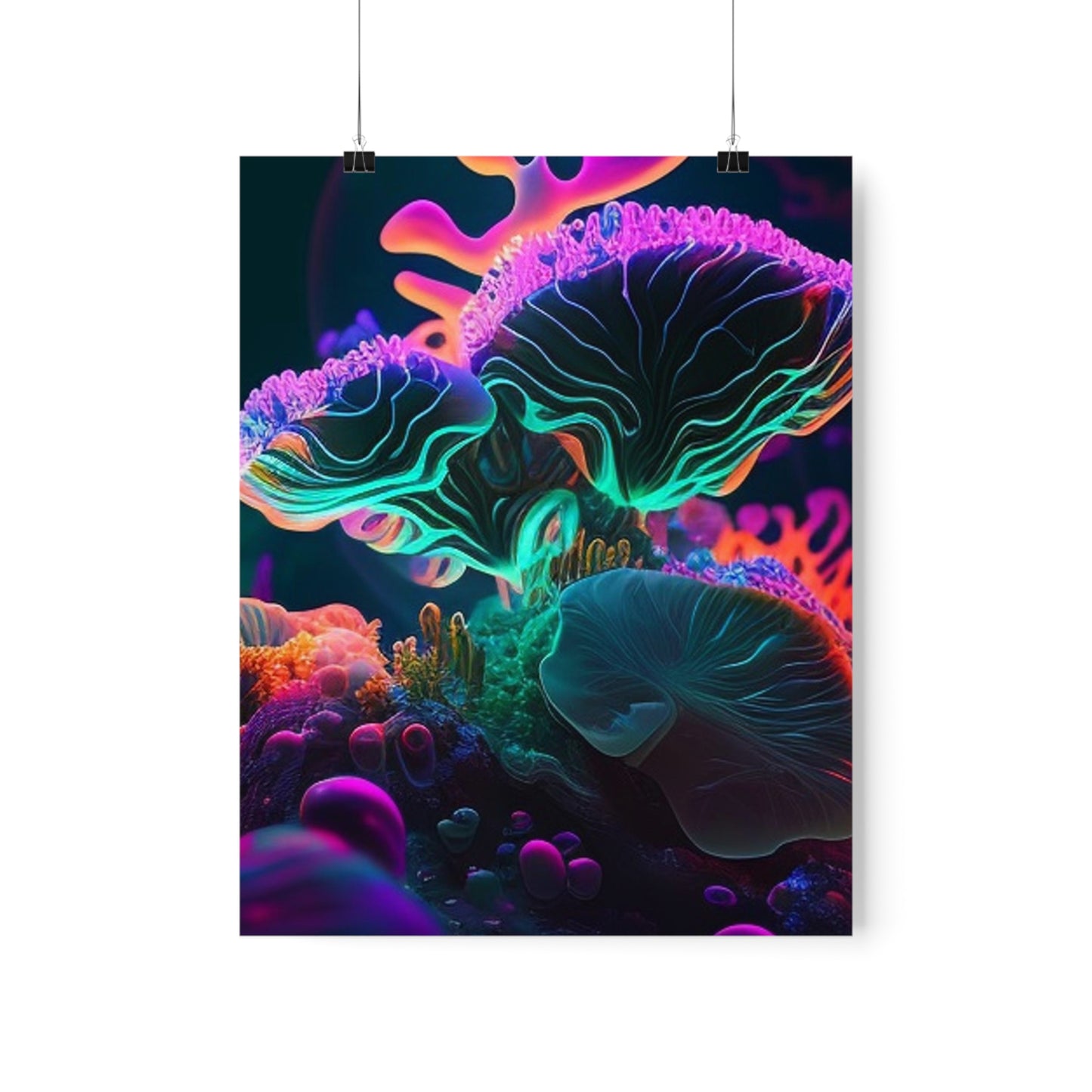 Premium Matte Vertical Posters Macro Coral Reef 4