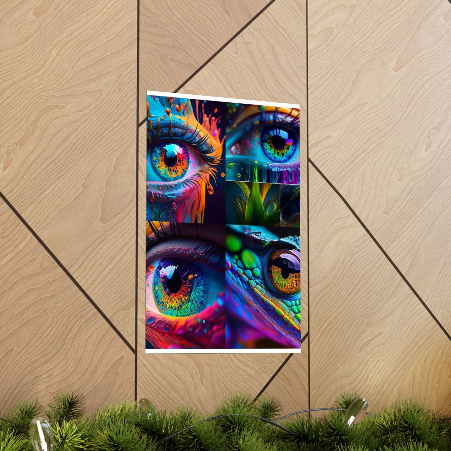 Premium Matte Vertical Posters Macro Eye Photo 5