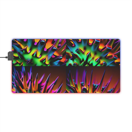 LED Gaming Mouse Pad Macro Neon Spike