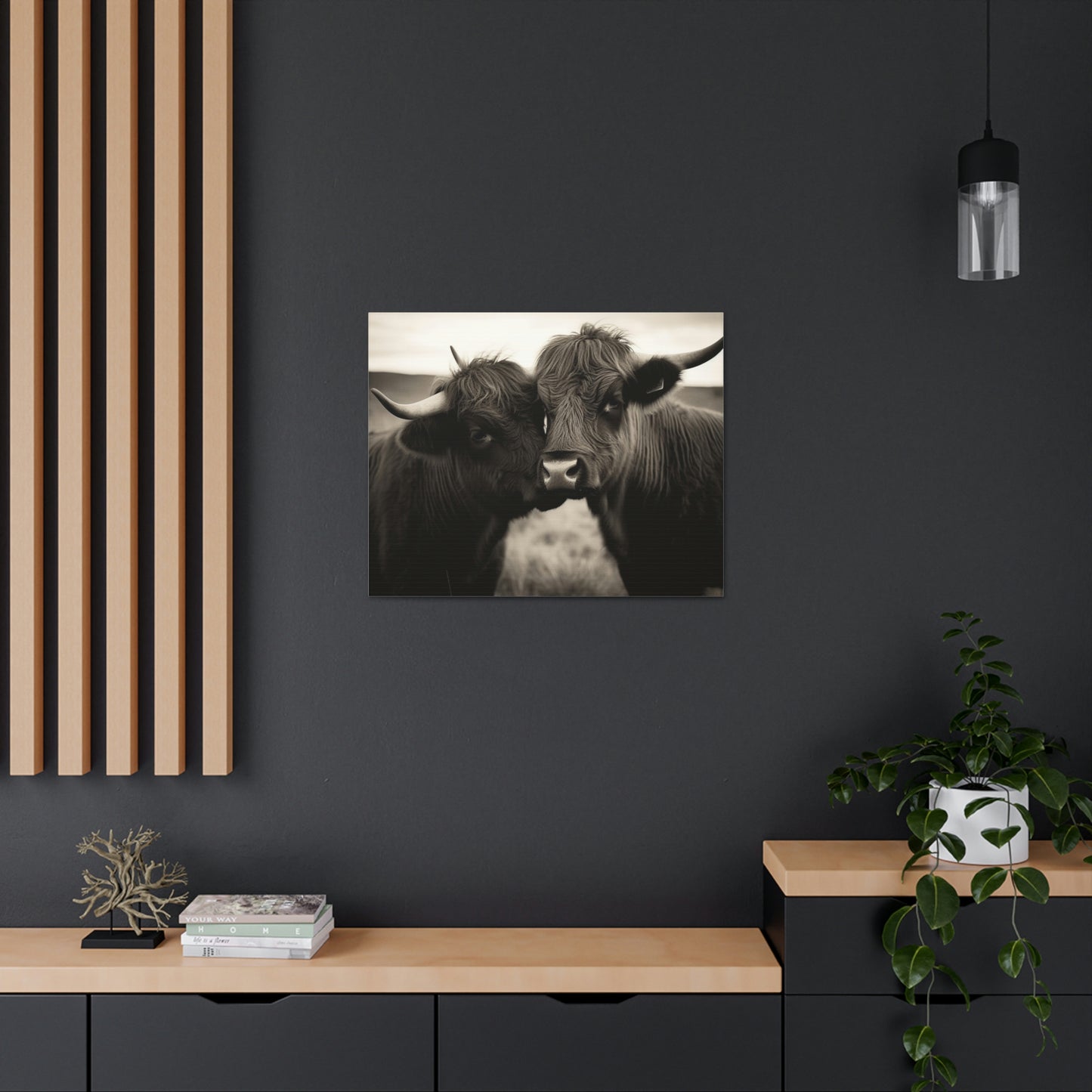 Canvas Gallery Wraps Cow Love 4