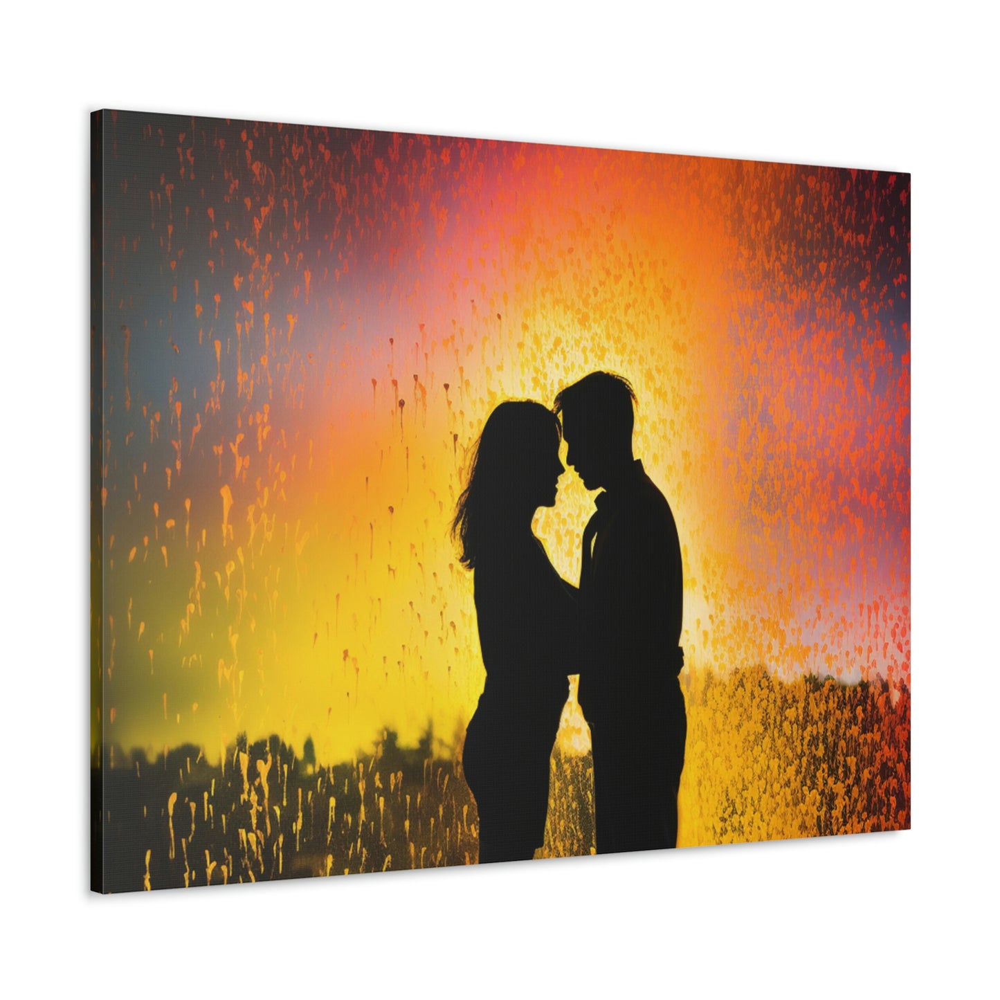 Canvas Gallery Wraps Florescent Rain 1