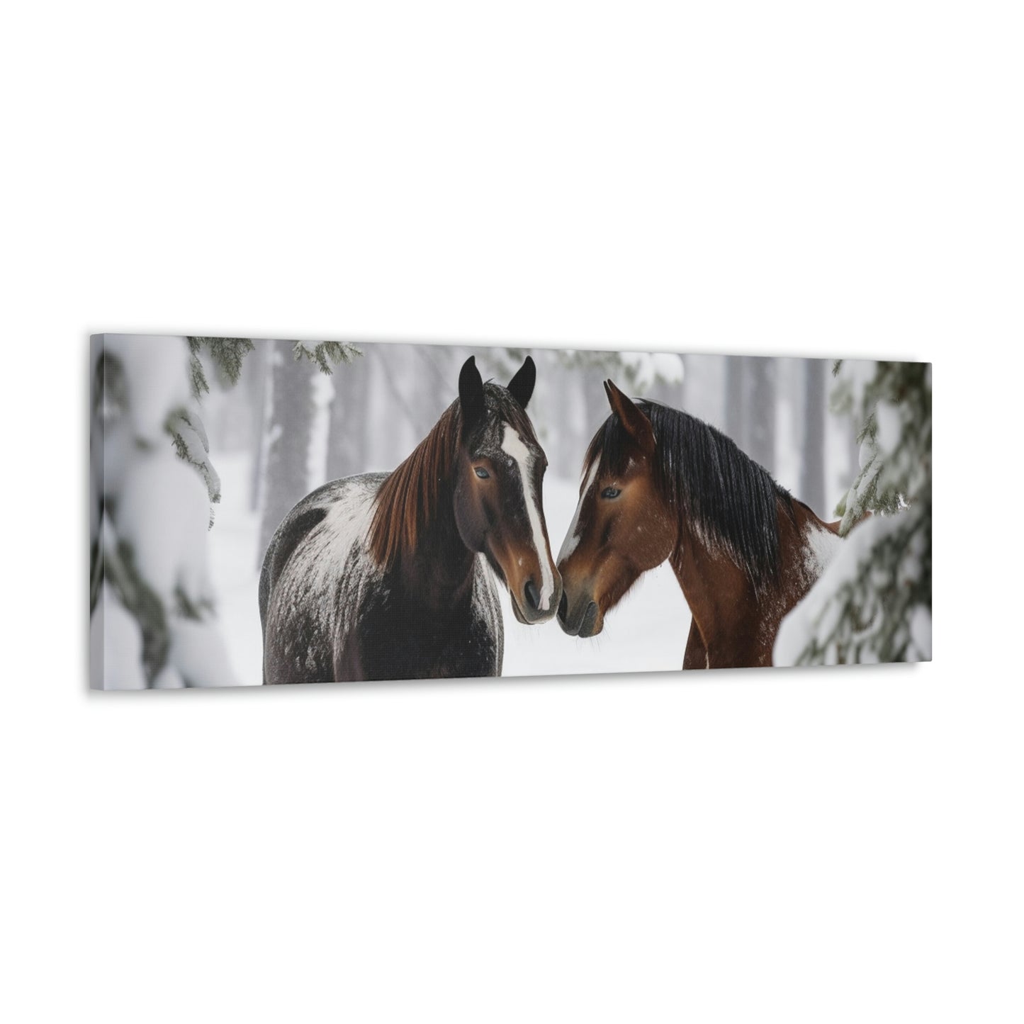 Canvas Gallery Wraps Horse Kiss 1