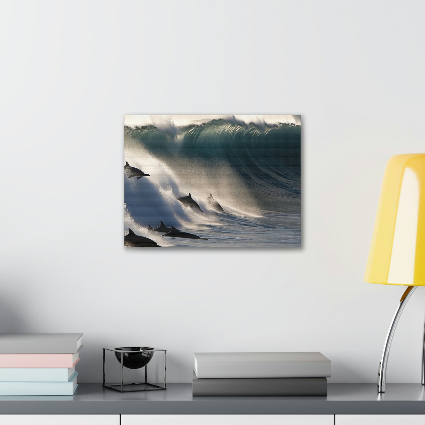 Canvas Gallery Wraps Dolphin Wave 2