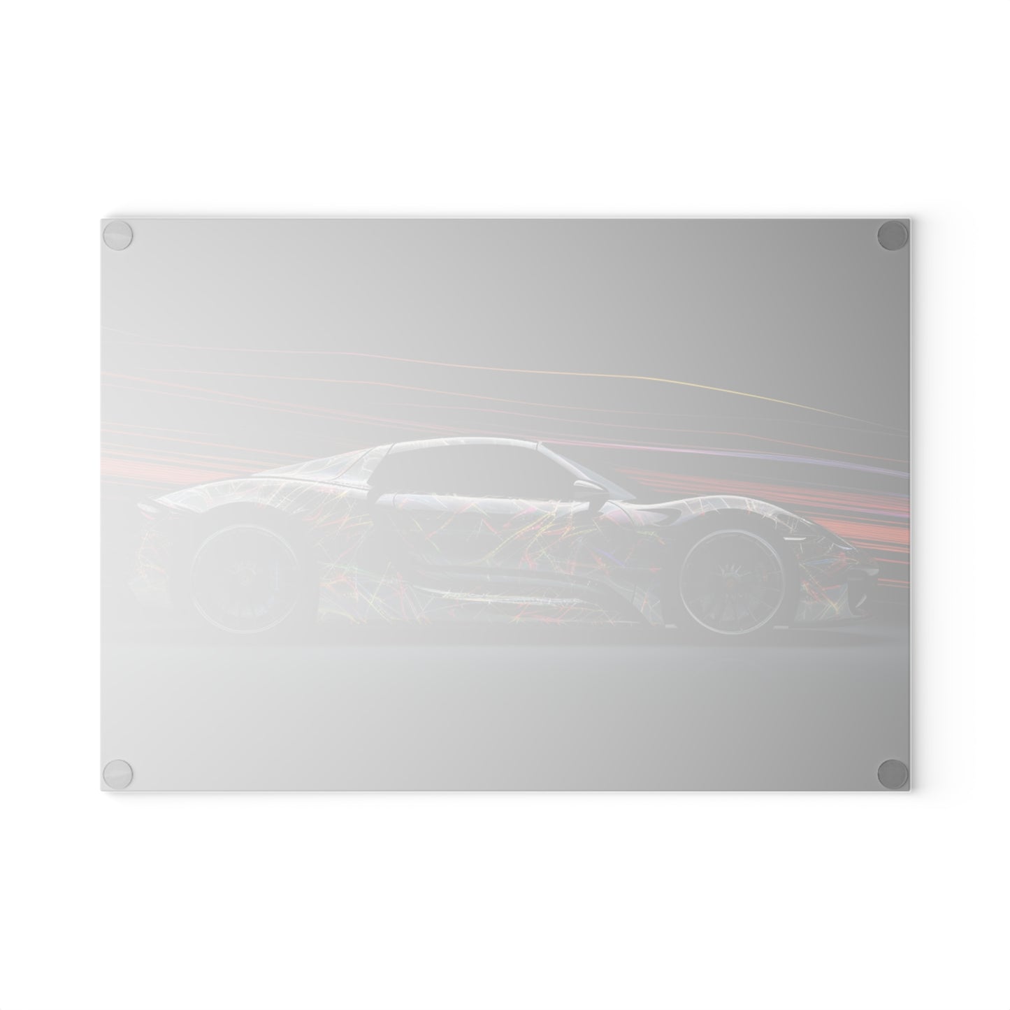 Glass Cutting Board Porsche Line 4