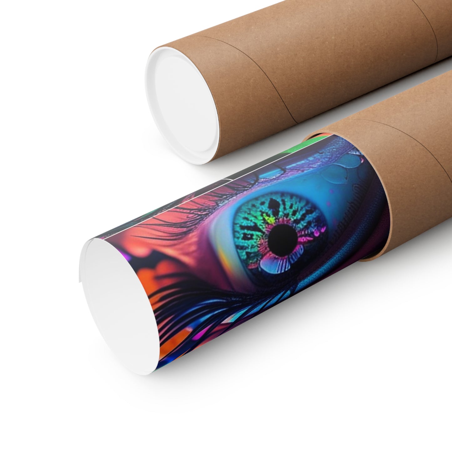 Premium Matte Vertical Posters Neon Florescent Glow 3