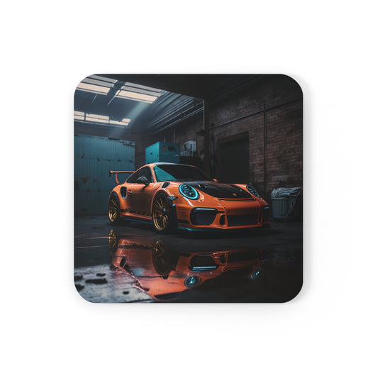 Cork Back Coaster Porsche Color 1