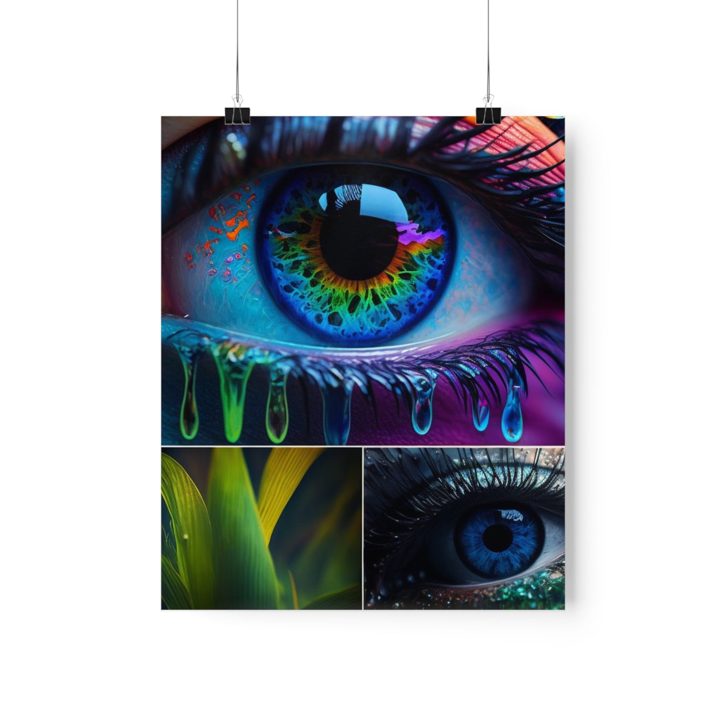 Premium Matte Vertical Posters Macro Eye Photo 2