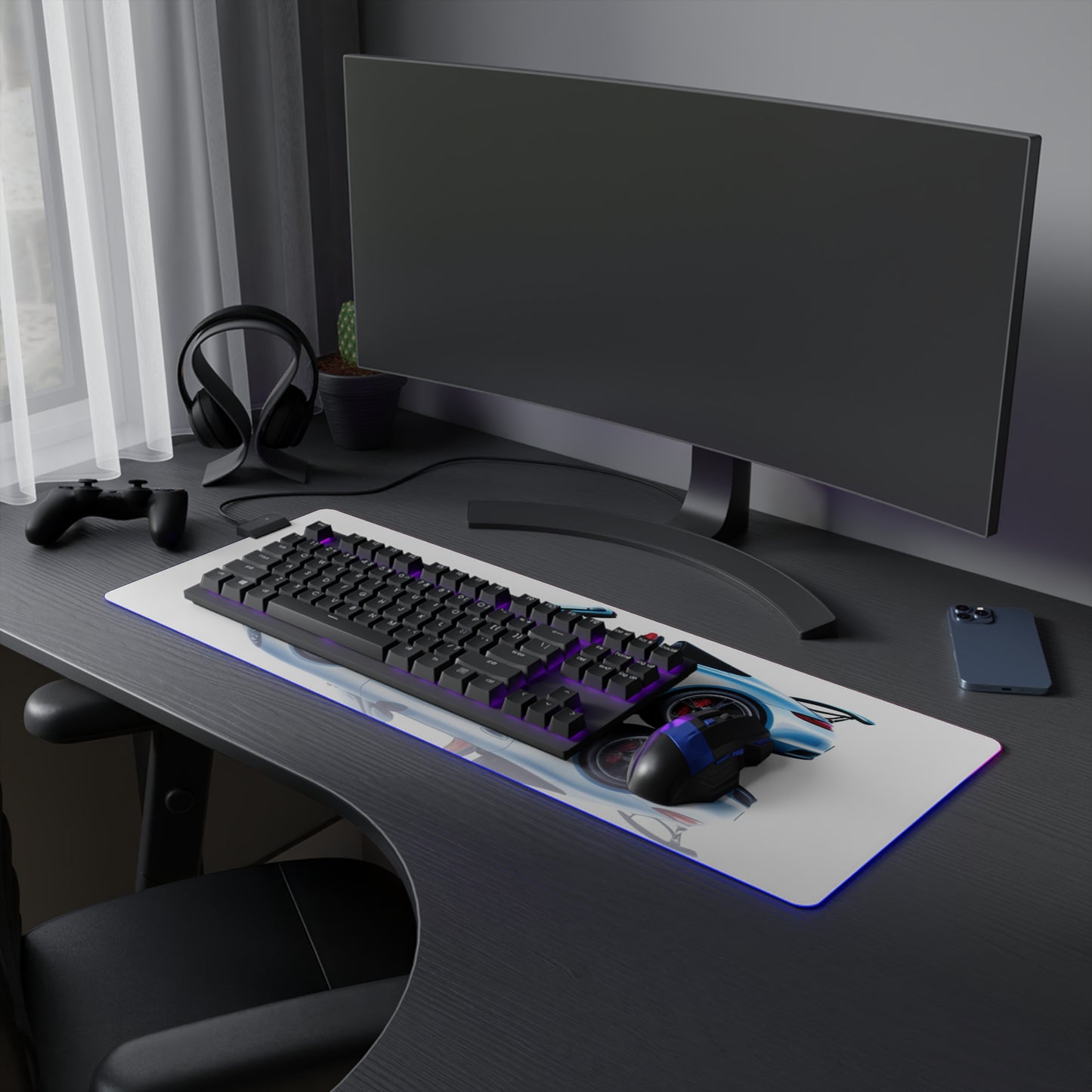 LED Gaming Mouse Pad 911 Speedster on water 4