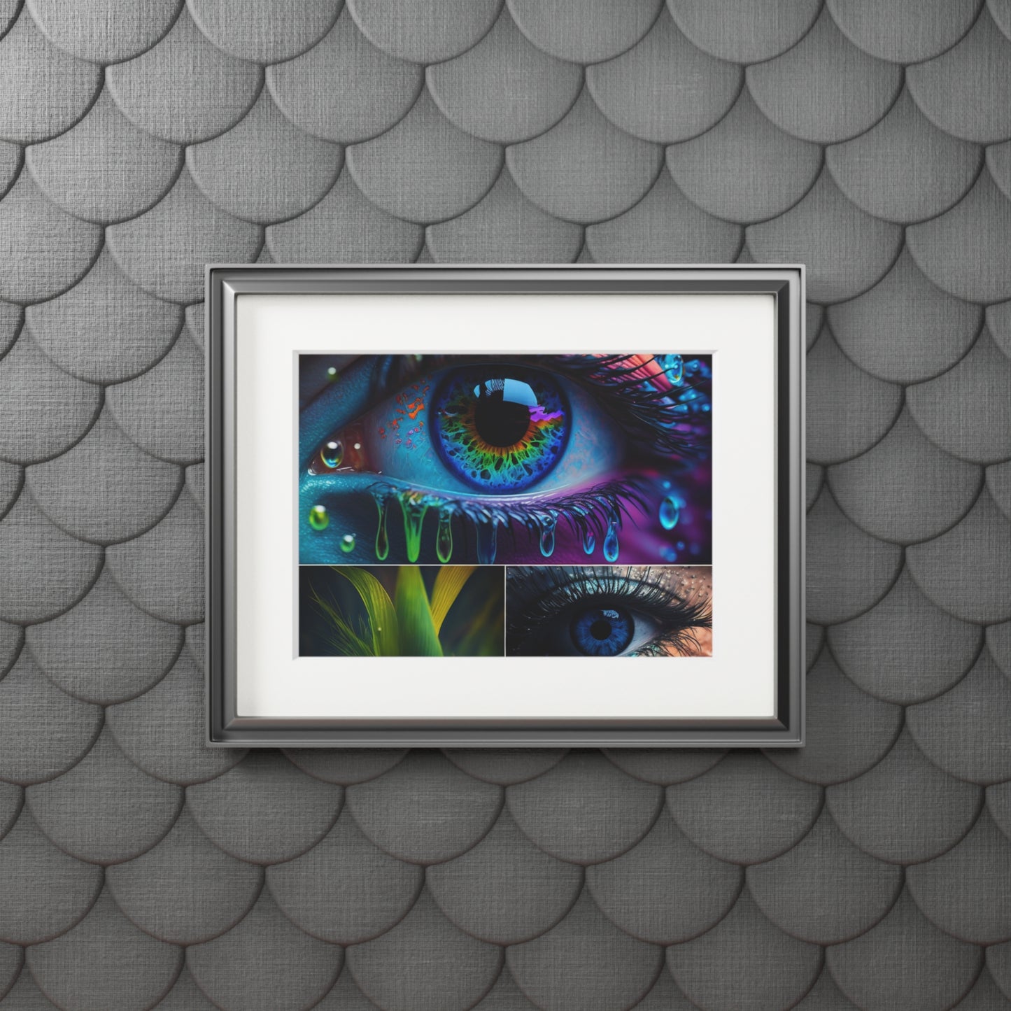 Fine Art Prints (Passepartout Paper Frame) Neon Florescent Glow 3