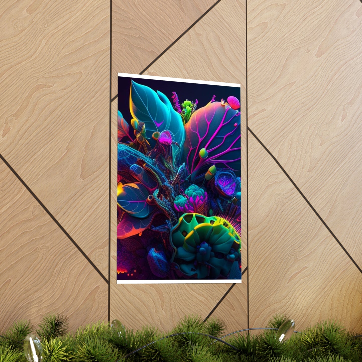 Premium Matte Vertical Posters Macro Coral Reef 3