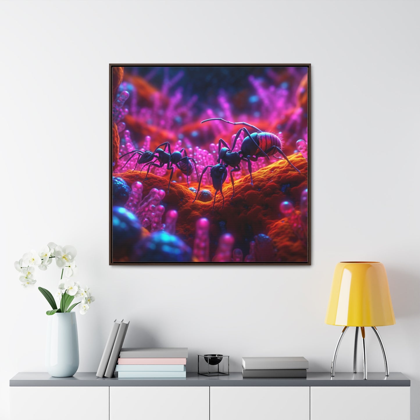 Gallery Canvas Wraps, Square Frame Ants Home 4