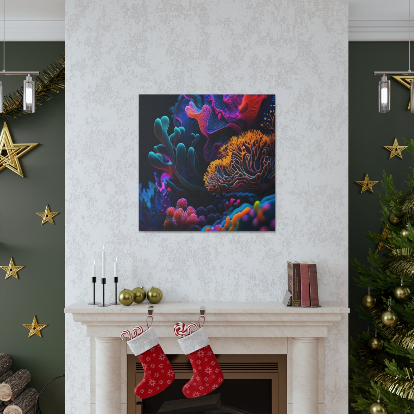 Canvas Gallery Wraps Macro Coral Reef 2