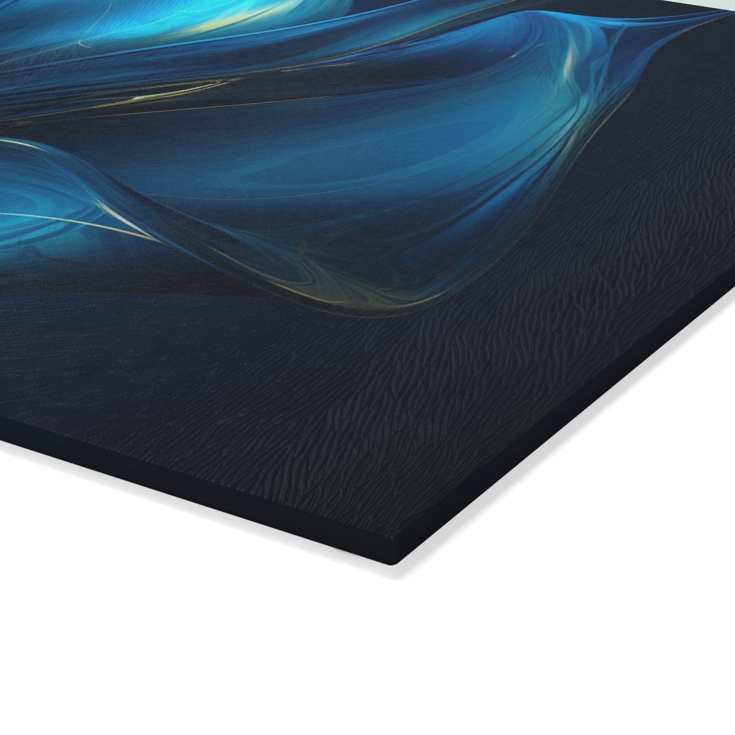 Glass Cutting Board Abstract Blue Tulip 2