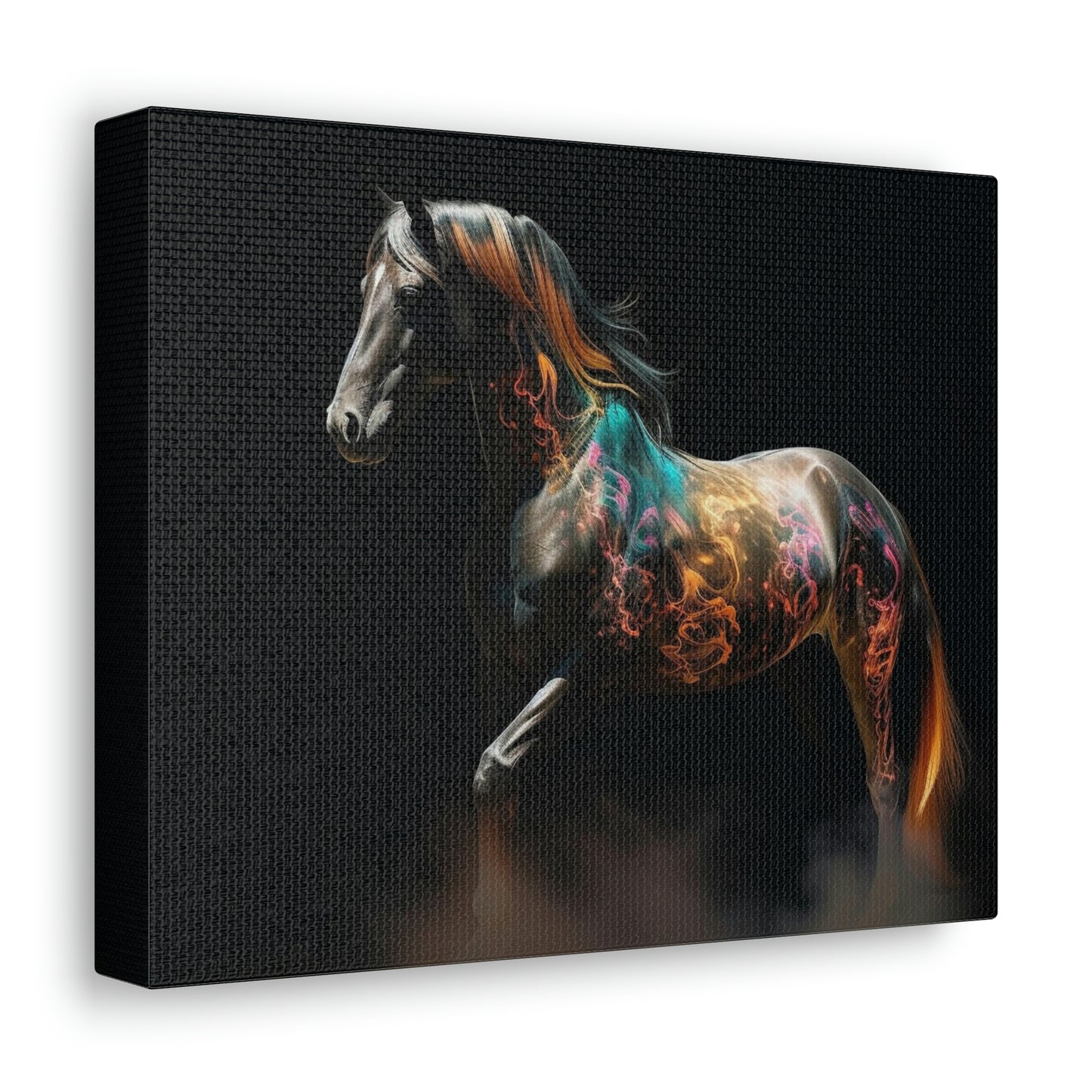 Canvas Gallery Wraps Horses smoke 4