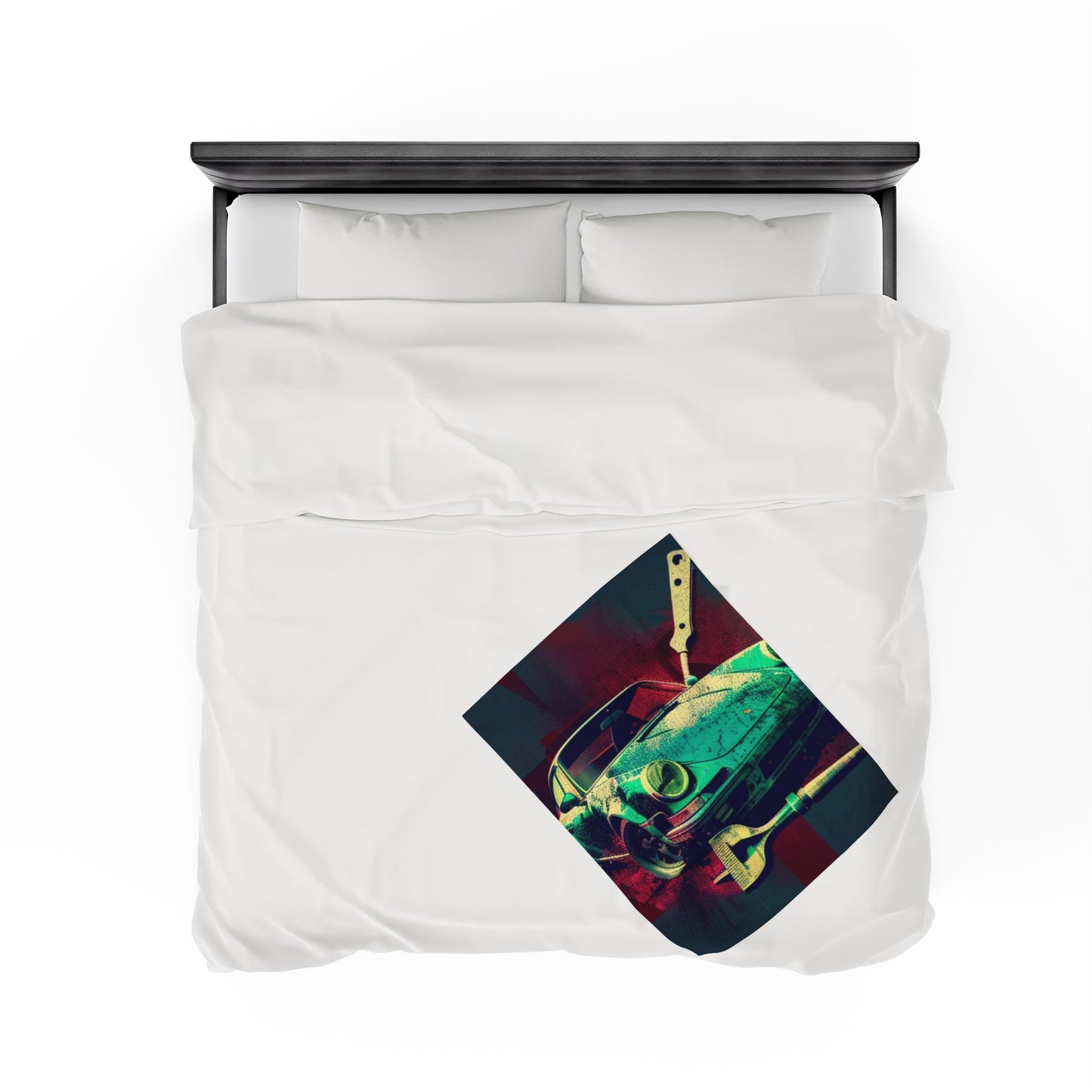 Velveteen Plush Blanket Porsche Abstract 4