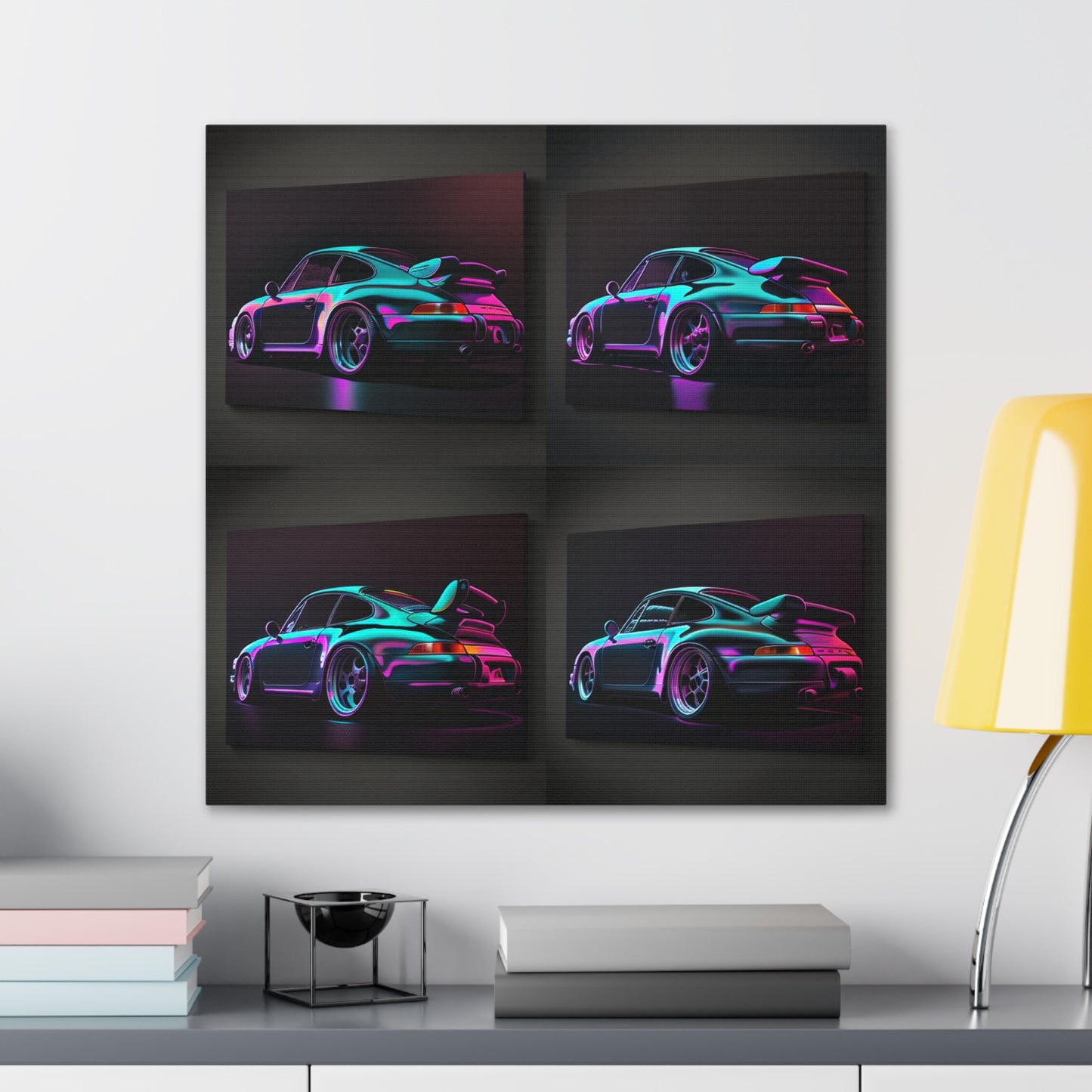 Canvas Gallery Wraps Porsche Purple 4 Pack