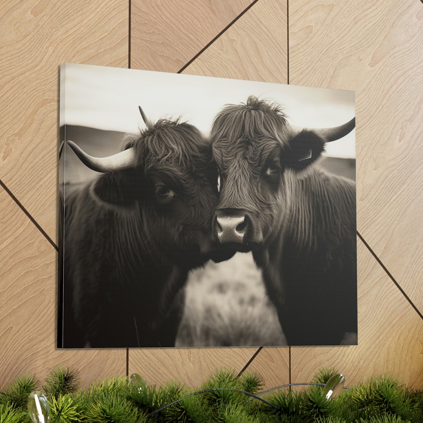 Canvas Gallery Wraps Cow Love 4