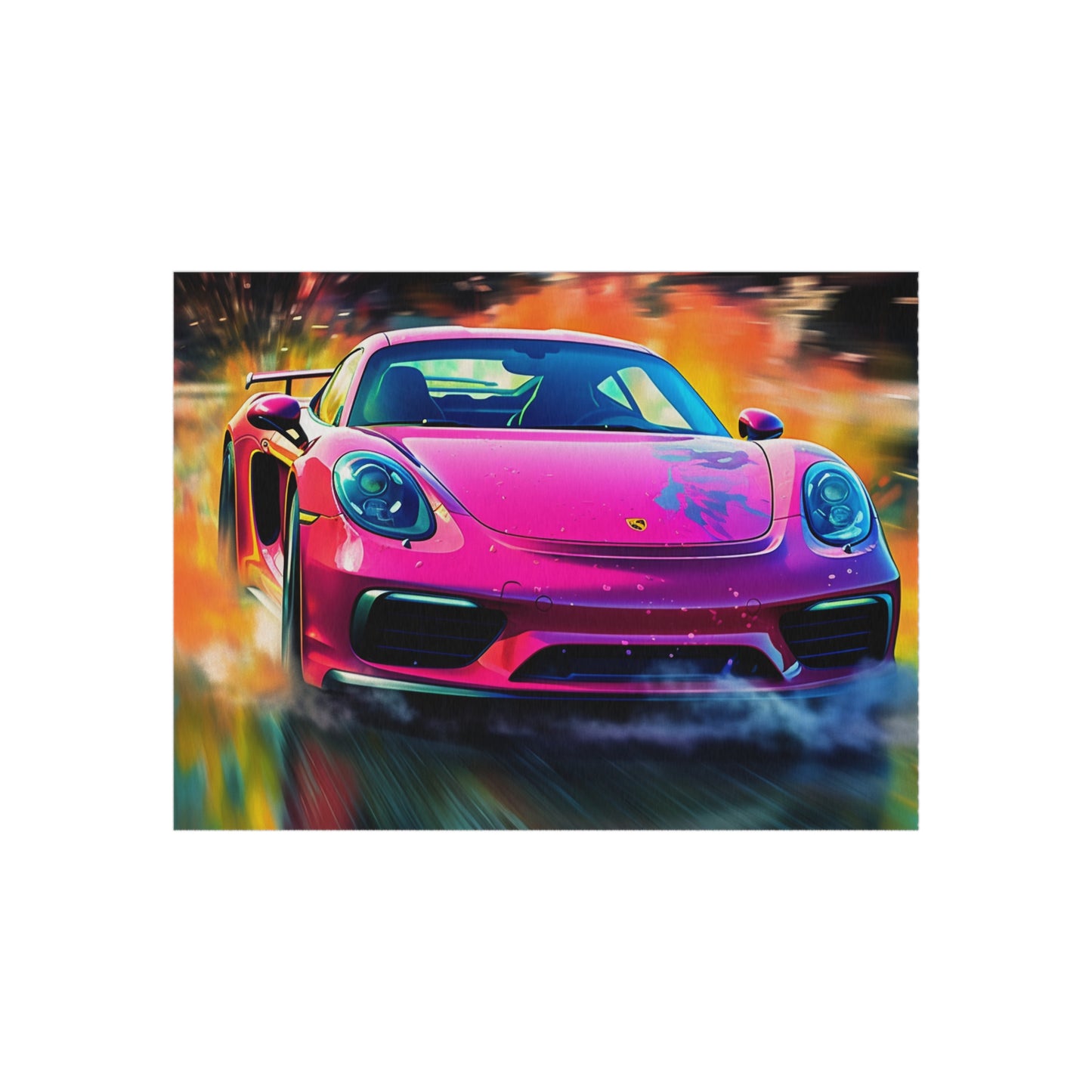 Outdoor Rug  Pink Porsche water fusion 4