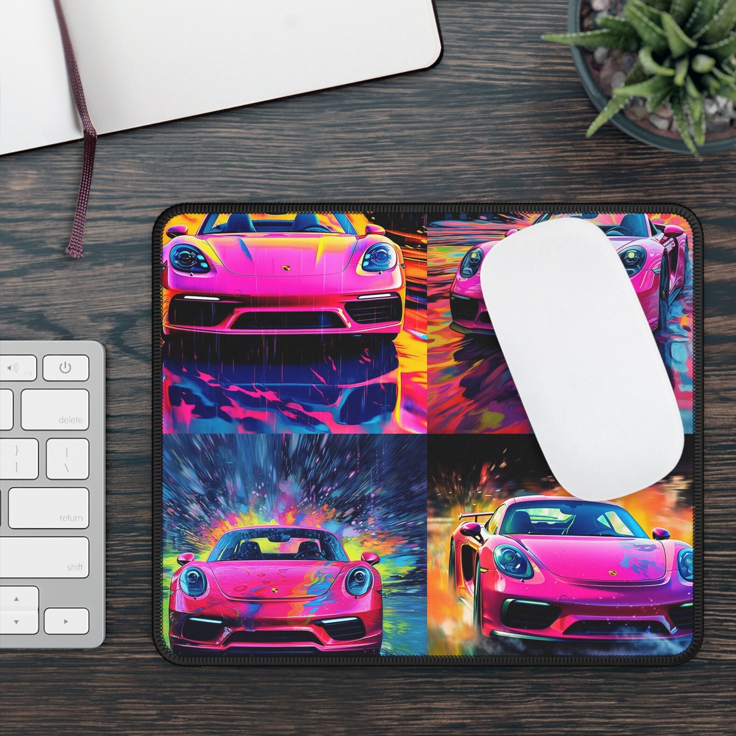Gaming Mouse Pad  Pink Porsche water fusion 5