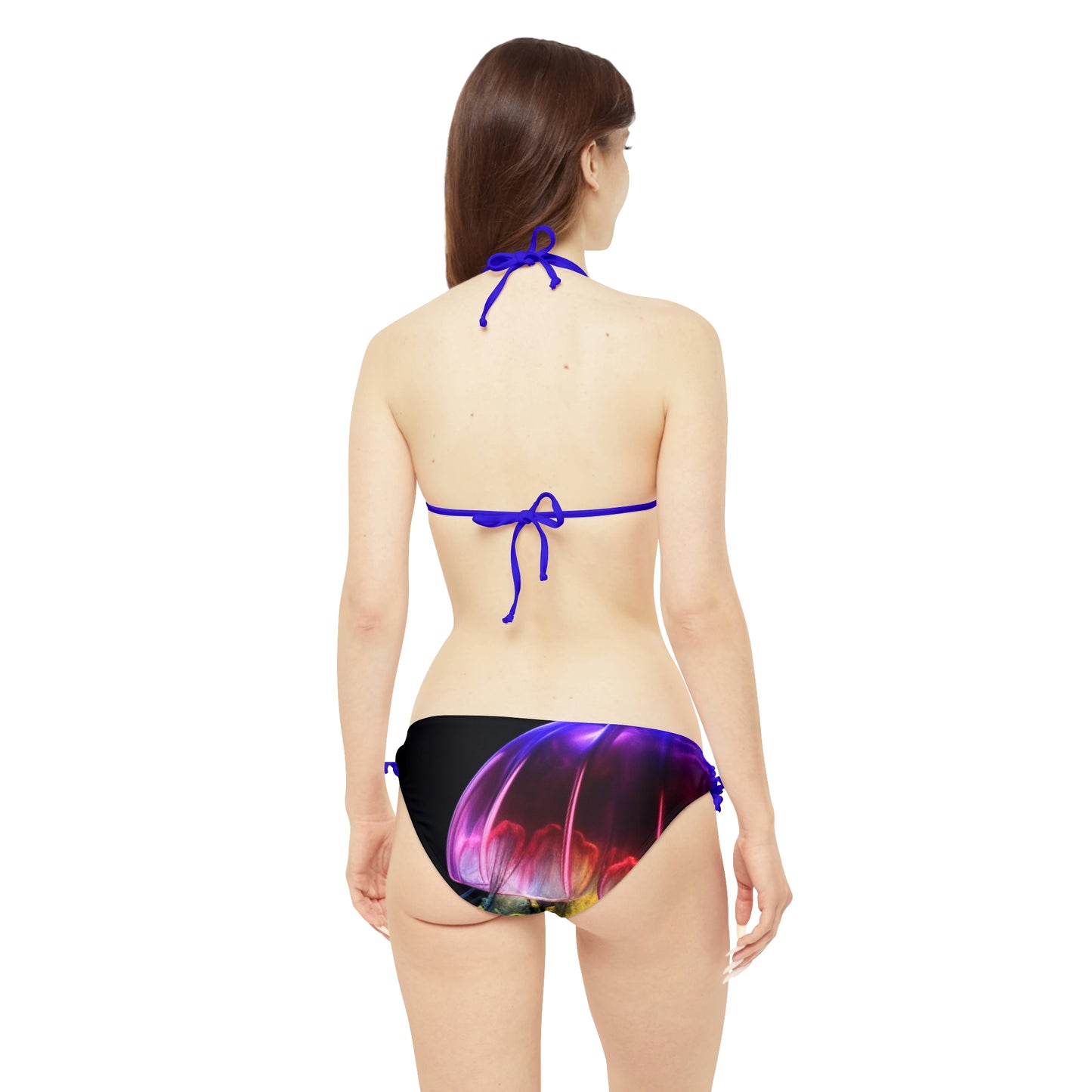 Strappy Bikini Set (AOP) Florescent Jelly 1