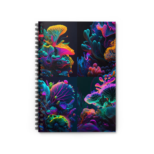 Spiral Notebook - Ruled Line Macro Coral Reef 5