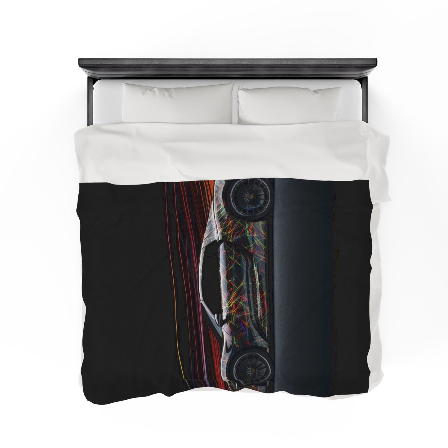 Velveteen Plush Blanket Porsche Line 4