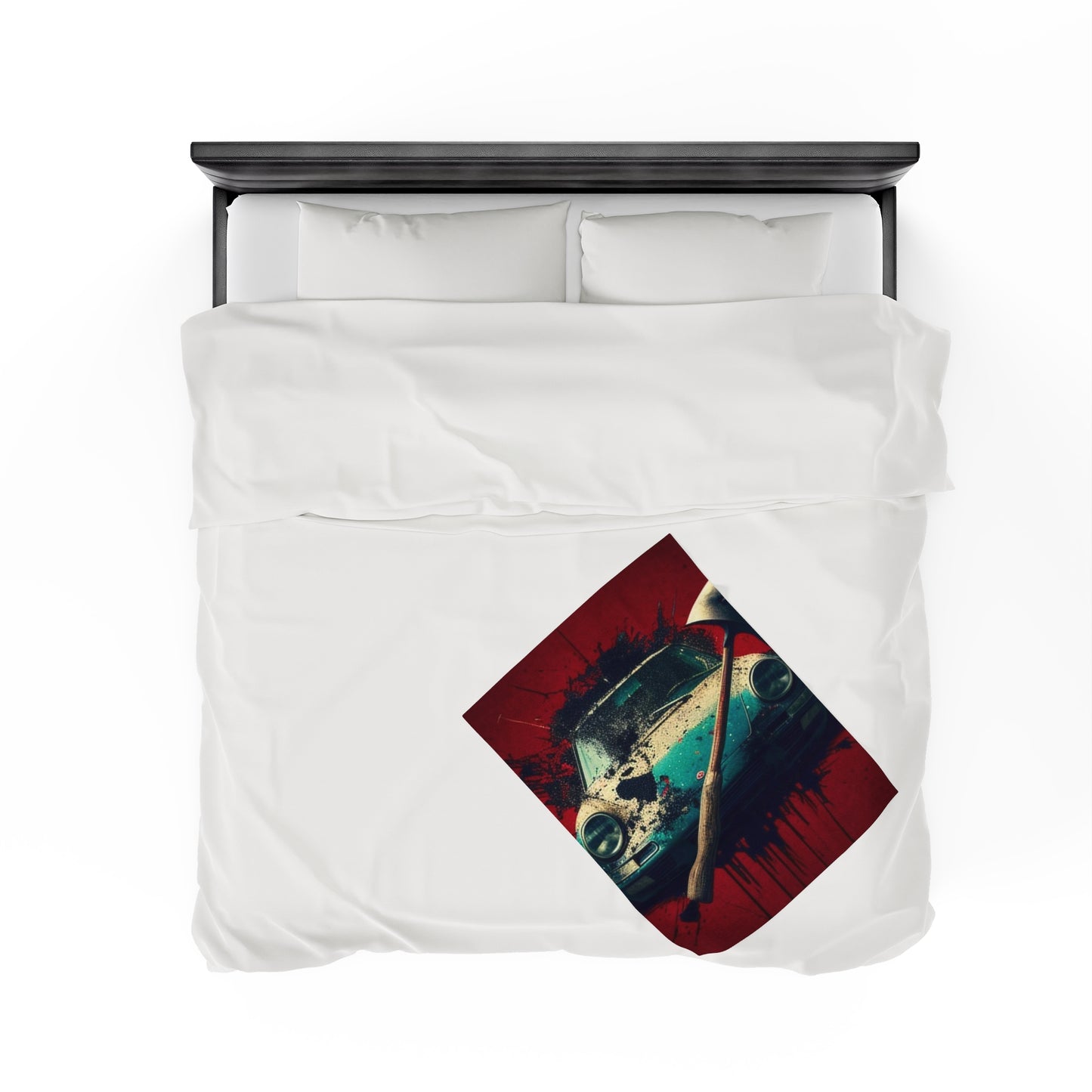 Velveteen Plush Blanket Porsche Abstract 1