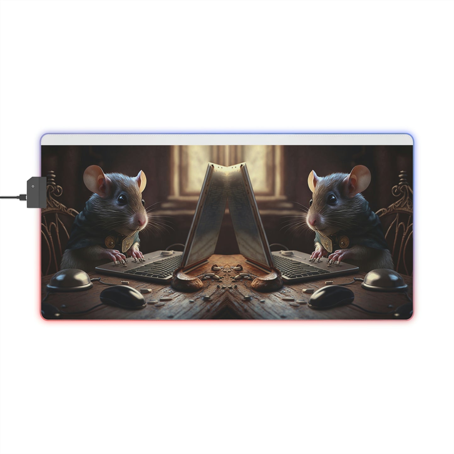 LED Gaming Mouse Pad PC Mouse 2