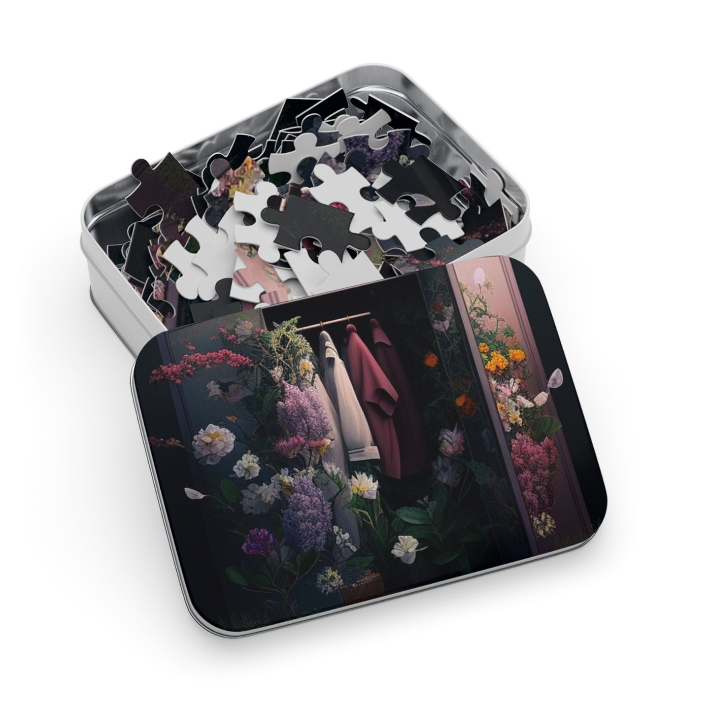 Jigsaw Puzzle (30, 110, 252, 500,1000-Piece) A Wardrobe Surrounded by Flowers 2
